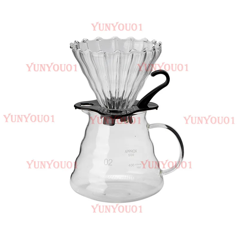 

Кофейник Стеклянный фильтр-чашка Кофейный сервиз ручной работы Бытовой