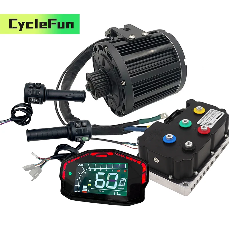 

QS138 4KW 90H двигатель PMSM среднего привода с контроллером FarDriver ND72530 Дисплей DKD и дроссельной заслонкой для электрических мотоциклов, скутеров