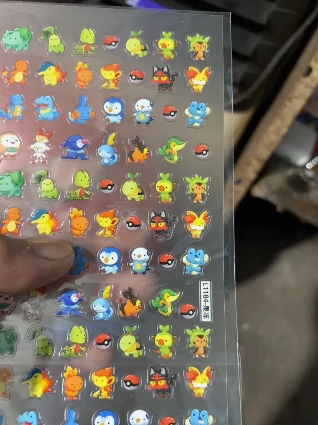 Pokémon Nail Stickers Charmander Bulbasaur Anime Peripheral Relief Cartoon Diy Phone Case Decal  Waterproof Journal Material