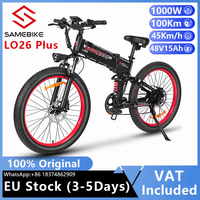 EU Stock SAMEBIKE LO26 PLUS Electric Bicycle 1000W 48V15AH Lithium Battery Hydraulic Disc Brake 26-inch Fat Tire E-bike
