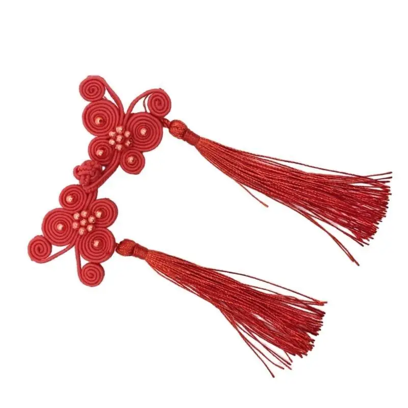 39BD Delicate Butterfly Fringe Sewing Button Cheongsam Buttons Exquisite Suitable for Chinese Culture Enthusiasts of All Ages