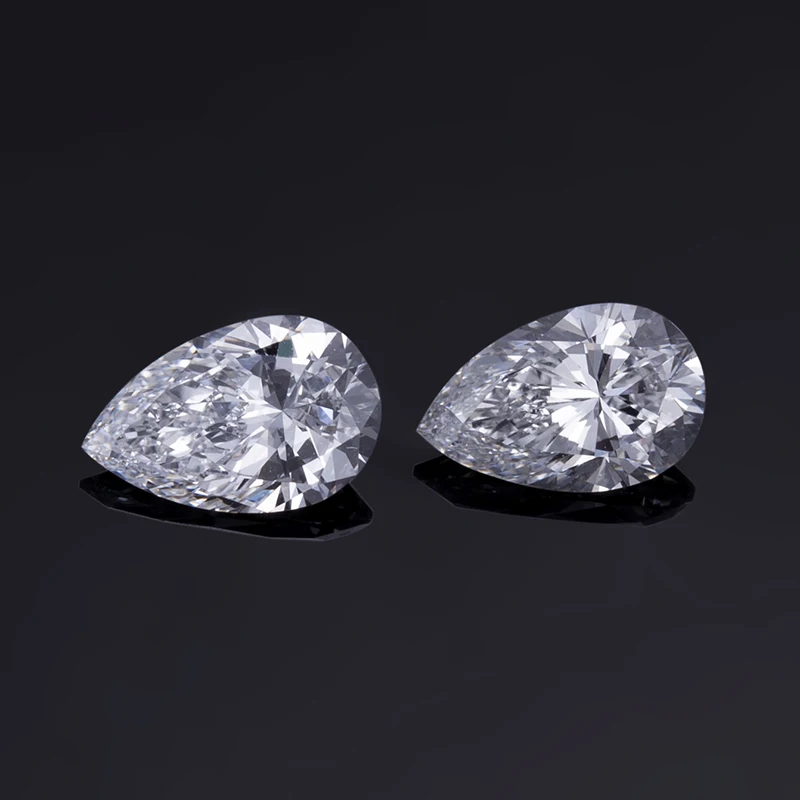 Pear Shape Lab Grown Melee Diamond 23mm - 58mm DEF Color VVS-VS Clarity Small Loose Gemstone 1CT Wholesale