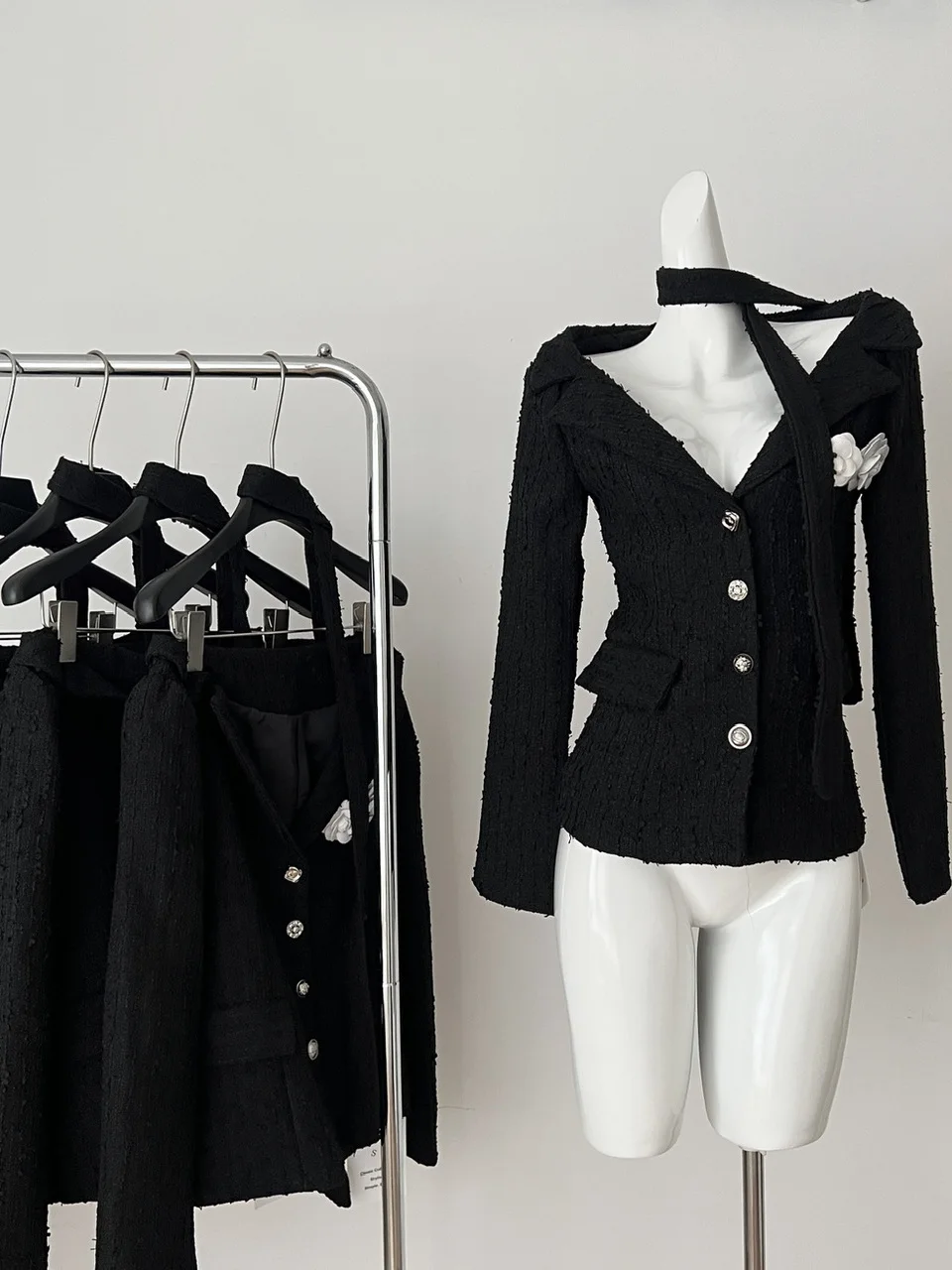 

Ele Bla V-ne Утягивающая однобортная двубортная одежда с поясом French Sle Женская верхняя одежда Faion Длинное пальто све