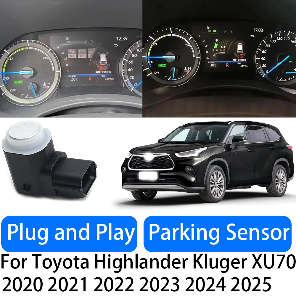 

For Toyota Highlander Kluger XU70 2020-2025 Reverse Radar Precision Detection & Easy Install OEM Fit Parking Sensor System