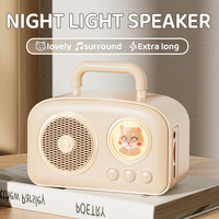 Mini Retro Bluetooth Speaker Space Capsule Atmosphere Lamp Music Player Sound Stereo Portable Decoration Sound Box