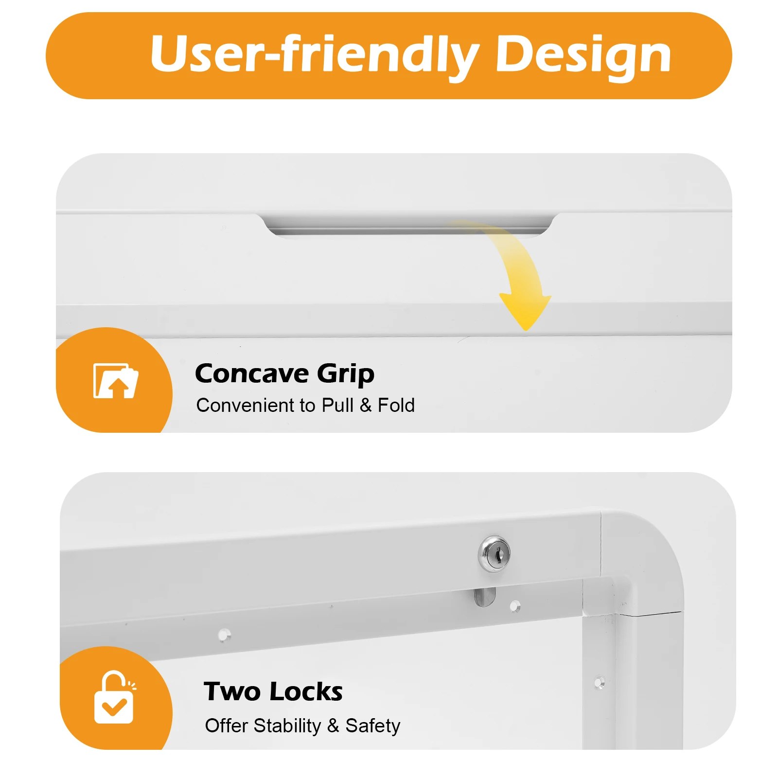طاولة قابلة للطي باللون الأبيض RV مصنوعة من سبائك الألومنيوم مثبتة على الحائط بسعة 25 كجم ومدمجة وقابلة للطي لشاحنة التخييم المتنقلة #5