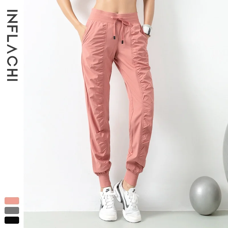 Breathable Loose Fitn Pants Yoga Training Running orts Nine Points Sweatpants Women's Spring Autumn Winter Universal