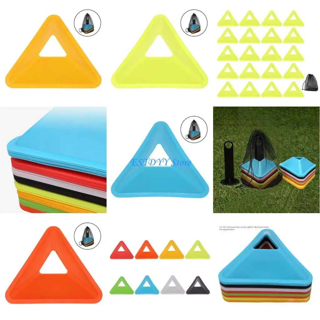 

G6DE Soccer Cones Sports Disc Cones Agility Training Mark Disks Football Field Cones