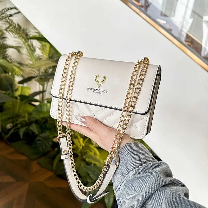 Handbags for Women 2024 New Fashion Brand Luxury Designer Commuting High Quality PU Leather Crossbody Shoulder Bags Women