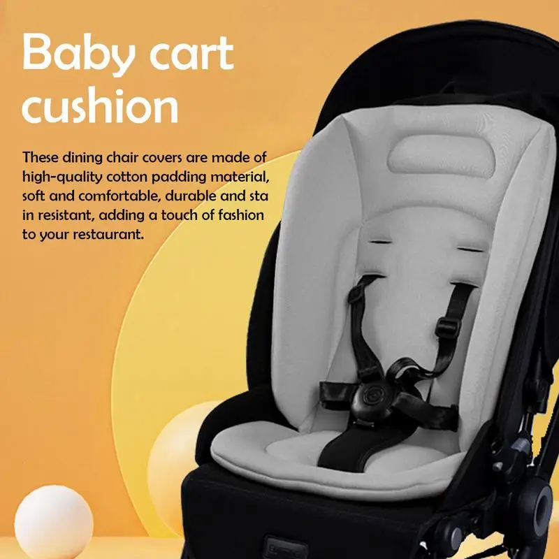 Baby Stroller Cushion Cotton Kids Pushchair Car Cart High Chair Seat Trolley Soft Mattress Baby Stroller Cushion Pad Accessories