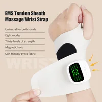 Masajeador de muñeca inalámbrico eléctrico, vibración recargable por USB, alivia la tenosinovitis, masajeador para alivio del muñeca del túnel carpiano