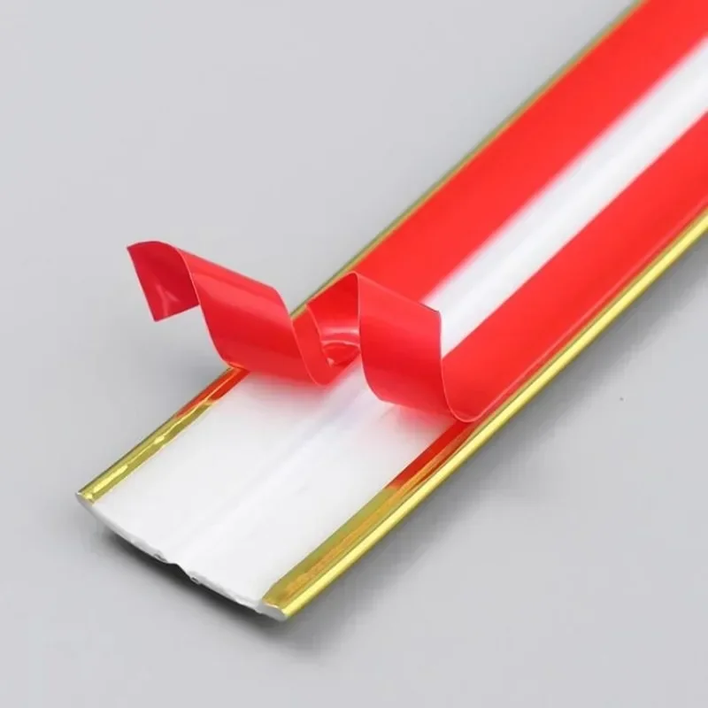 PVC Self-Adhesive Decorative Strip 20mm Width 20mm Height For Cabinet Door Table Edge Guard Strip Window Wall Corners Protecter