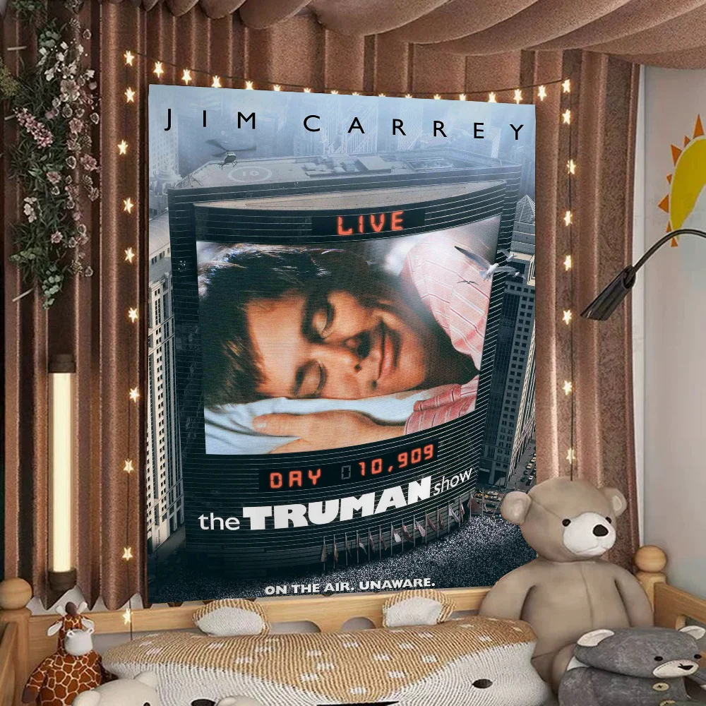 

The T-TrumanS Show MOVIE Printed Large Wall Tapestry Hanging Tarot Hippie Wall Rugs Dorm Home Decor