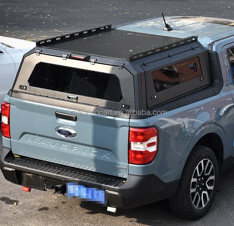 High Quality Ford Maverick 2023 Pickup 4X4  Camper Shells Waterproof Canopy Steel HardTop Canopy truck bed campers for sale