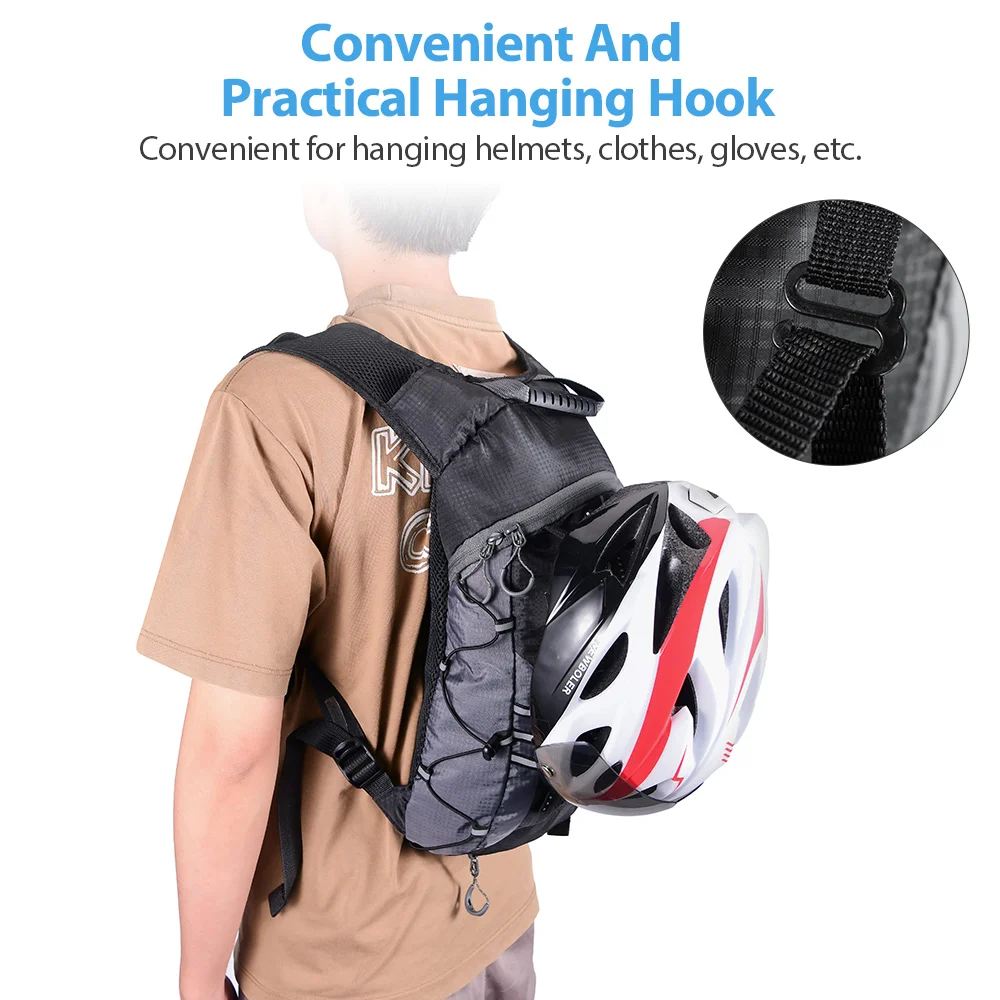 Running Backpack Vest With Water Bottle Hydration Bag, Lightweight Bicycle Running, Jogging, Marathon Riding, Hiking Bag - view 4