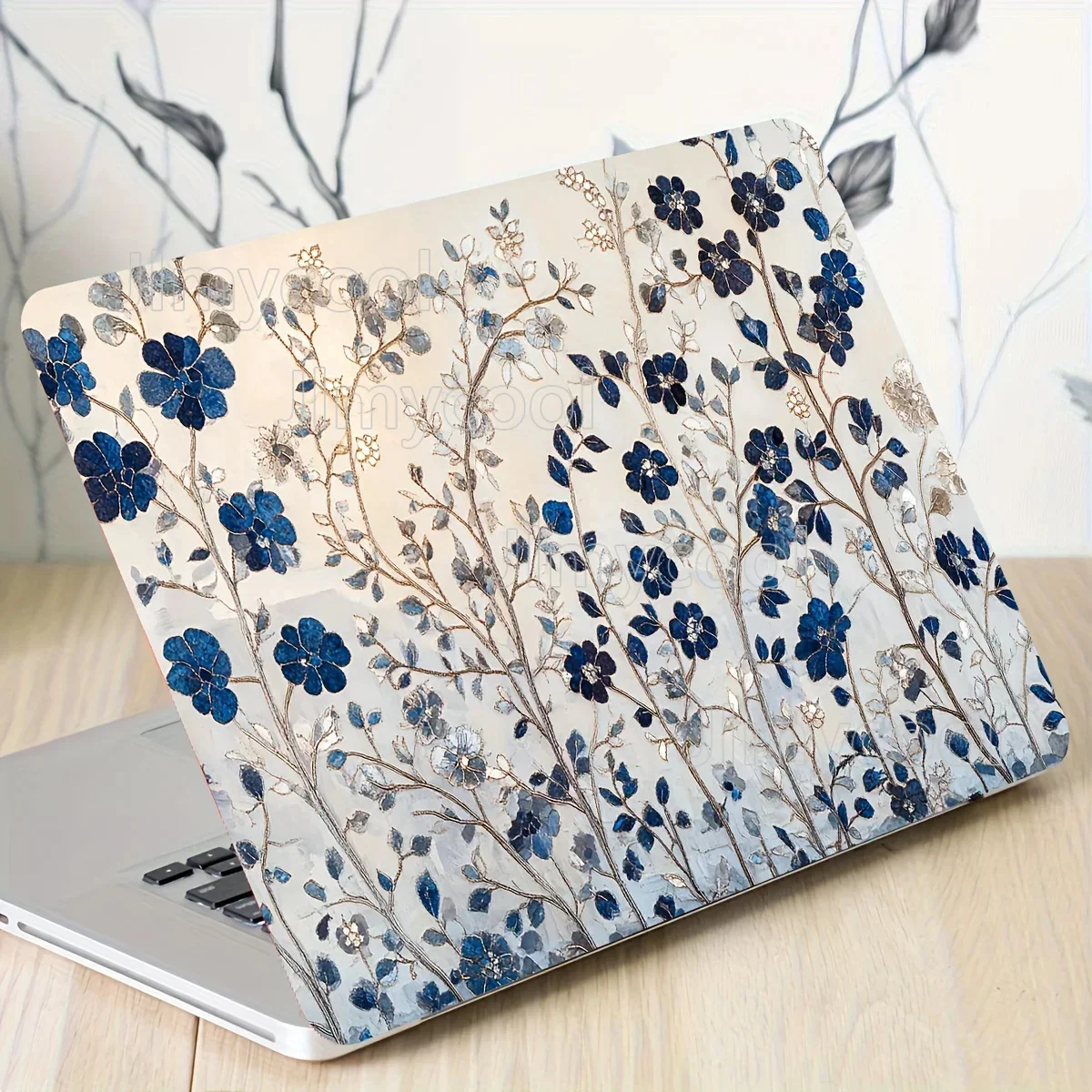 

Устойчивые к царапинам наклейки для ноутбука с цветочным узором, 2 упаковки, прочный художественный чехол «сделай сам», для ноутбуков, автомобилей, шлемов, наклейка на холодильник