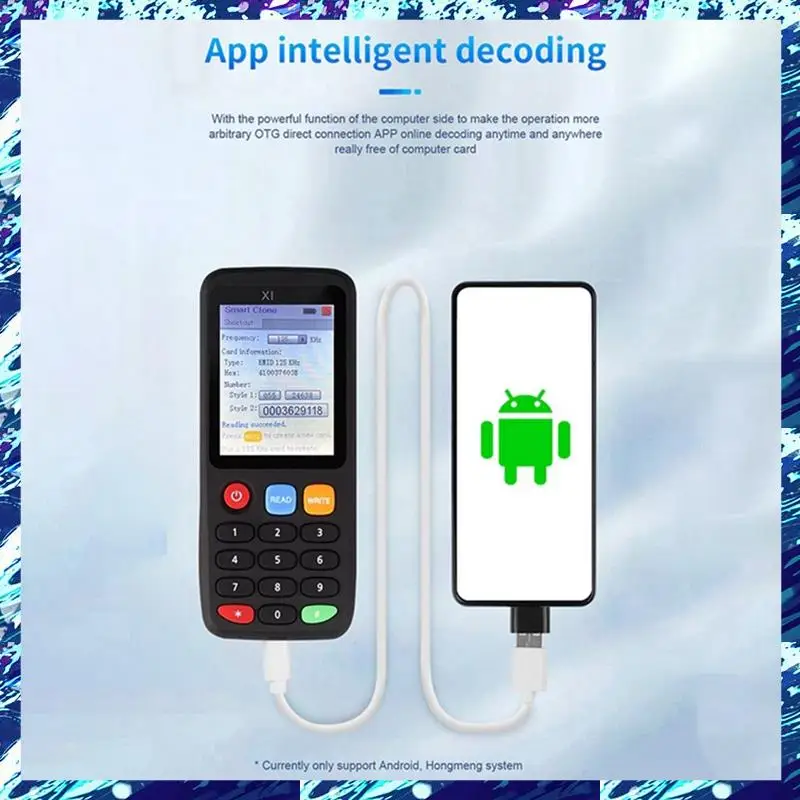 

CEA X7 RFID Smart Chip NFC Decoder Duplicator Reader Writer+5XUID Card Tag Copier 125Khz 13.56Mhz Badge Token Clone Card