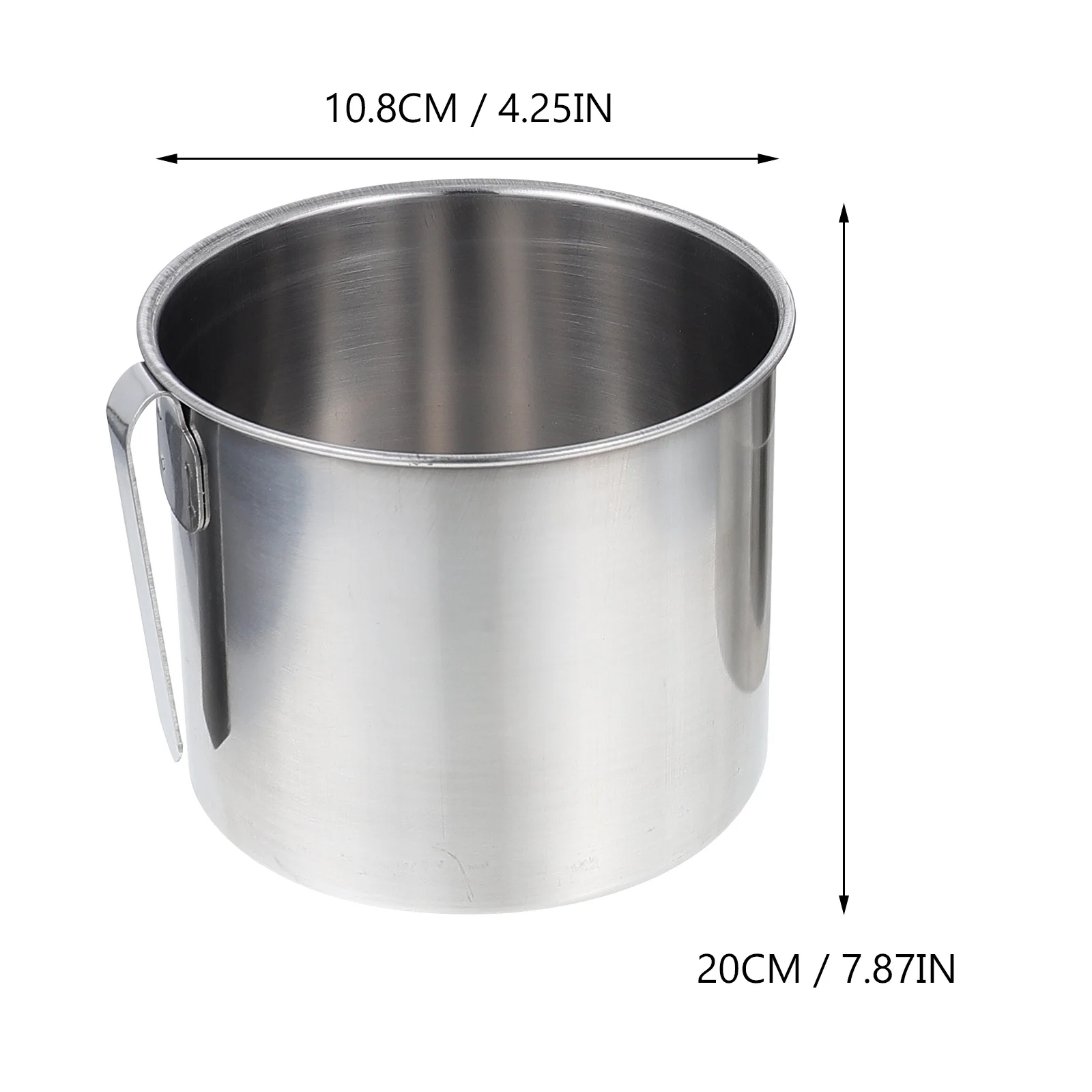

Paint Brush Pencil Holder Washer Metal Painting Tool Bucket Silver Washing Container Cleaning Barrel