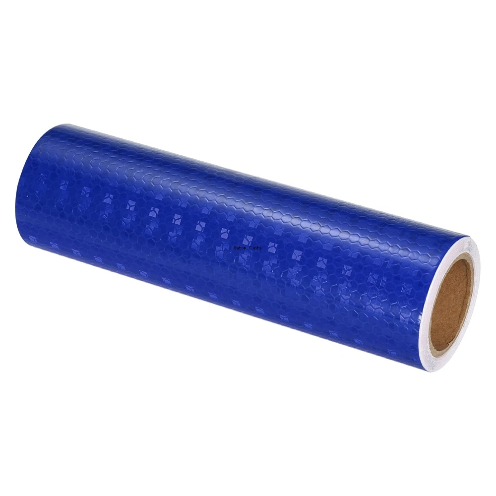 Bandes de coulée bleues étanches brillantes, bande d'iode de sécurité, film de visibilité pour remorque, camion, vélo, adhésif de bain, 8 po x 33 pi