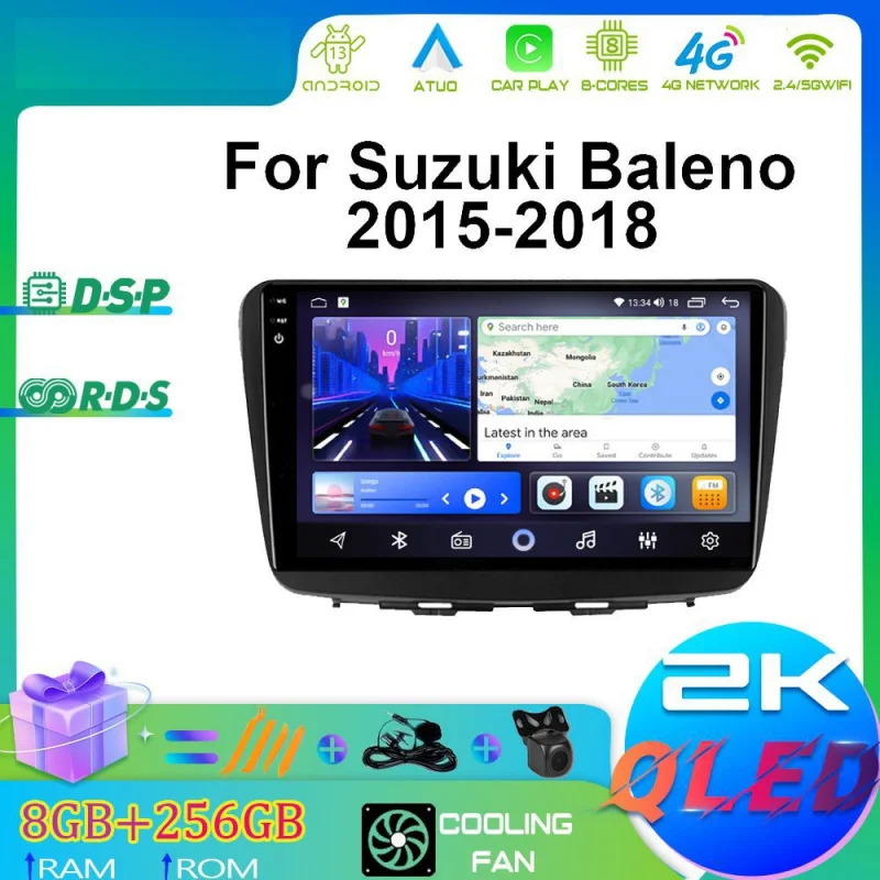 

For Suzuki Baleno 15-18 Car Multimedia Player Android Car Player GPS WIFI Carplay 4G Car Radio Navigation Stereo Car Electronic
