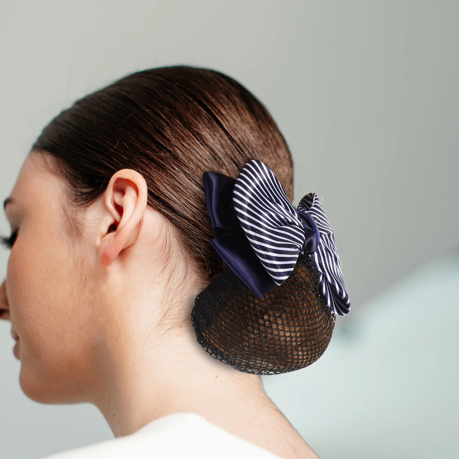 Cover Net Barrette Hairnet Clip Braid Holder Dance Bun Accessories Fine Mesh Hair Bun Net For Women Fashion Updo Hair