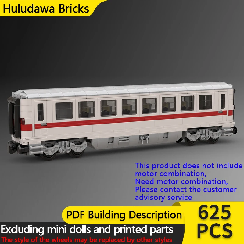 

City Car Model MOC Building Bricks DB Intercity Passenger Wagon Modular Technology Children Holiday Gifts Assemble Toys Suit