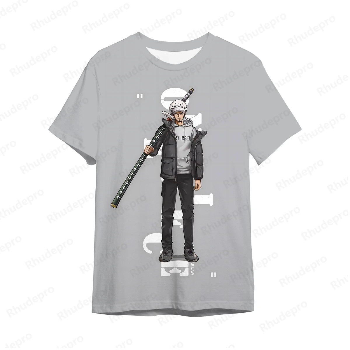 Monkey D., 2024 Luffy 3D impressão Anime T-shirt para homens e mulheres, grande Street Top infantil, Cosplay, verão, novo, 1 peça