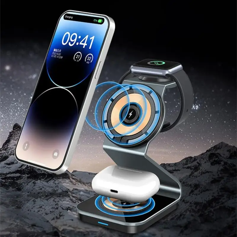 The New Tempered Glass Fast Wireless Charging Applicable To Iphone13 15w Fast Charge Metal Wireless Charger Wireless Charger