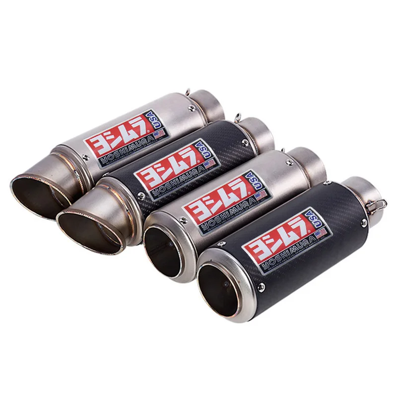 

Inlet 51mm 61mm Motorcycle Exhaust Pipe Muffler Yoshimura Universal for Z800 Z900 Z1000 R1 R3 R6 CBR1000RR S1000RR KTM CB400 Etc