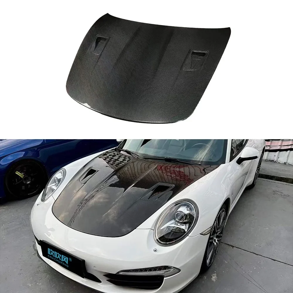 For Porsche 991 GT3 High-quality Dry Carbon Fiber Bonnet Hood Leaf Board Car Accessories Fender Engine Cover Body Kit Trim 6