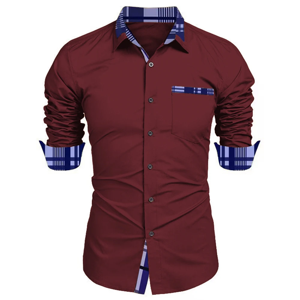 Men\'s Long Sleeve Shirt Formal Shirt Business Casual High Quality Casual Non-ironing Anti-wrinkle Lapel Men\'s Clothing