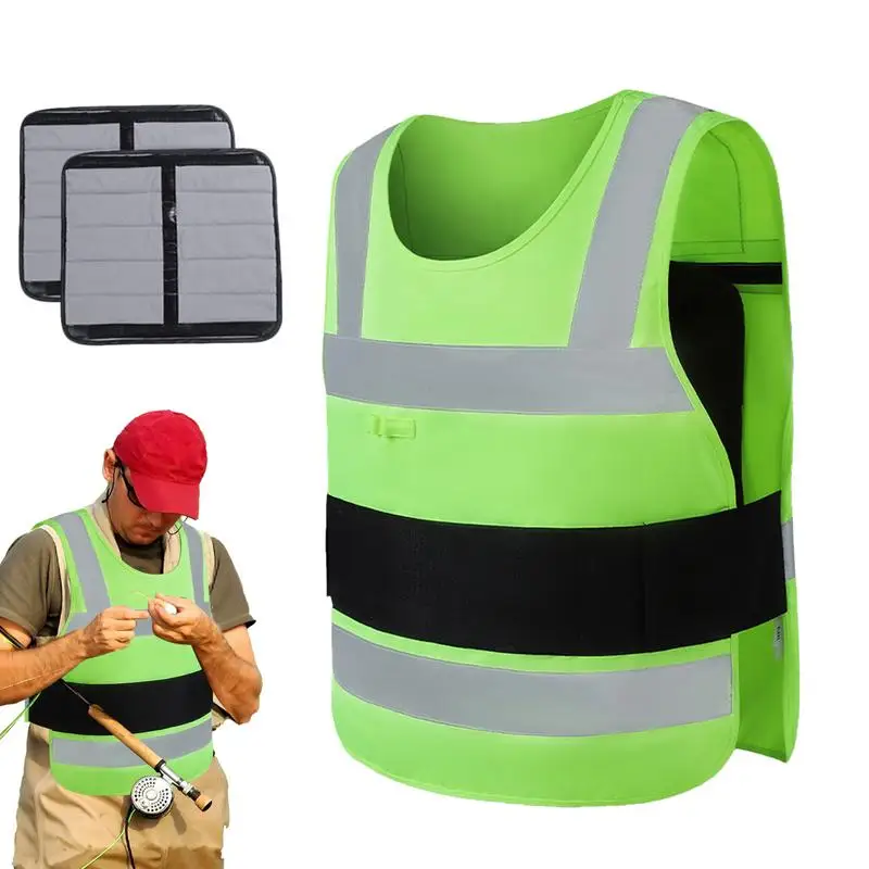 

Жилет со льдом, жилет с охлаждением льда, высокотемпературная крутая куртка, регулируемый спортивный аксессуар на открытом воздухе для мужчин и женщин, велоспорт, санитария