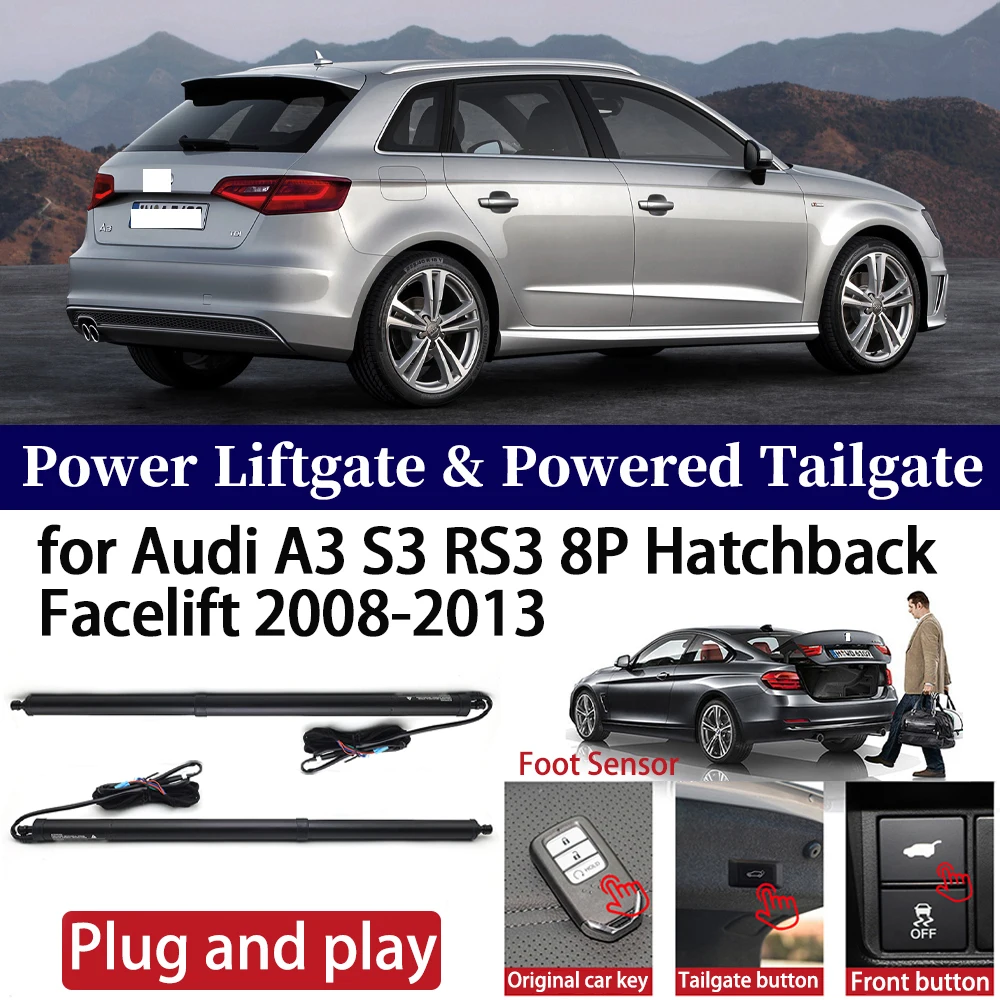 

for Audi A3 S3 RS3 8P Hatchback Facelift 2008-2013 Car Auto Power Electric Tailgate Liftgate Trunk Closer System Boot Lift Motor