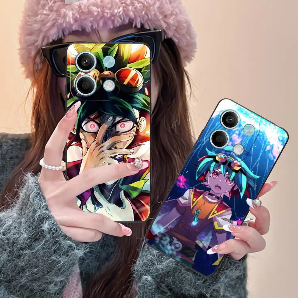 Yugioh Yuya Sakaki حافظة هاتف محمول لهاتف Xiaomi Redmi Note 14 13 12 11 S Pro Plus 4G 5G غطاء طباعة ملون هاتف ذكي جميل #4