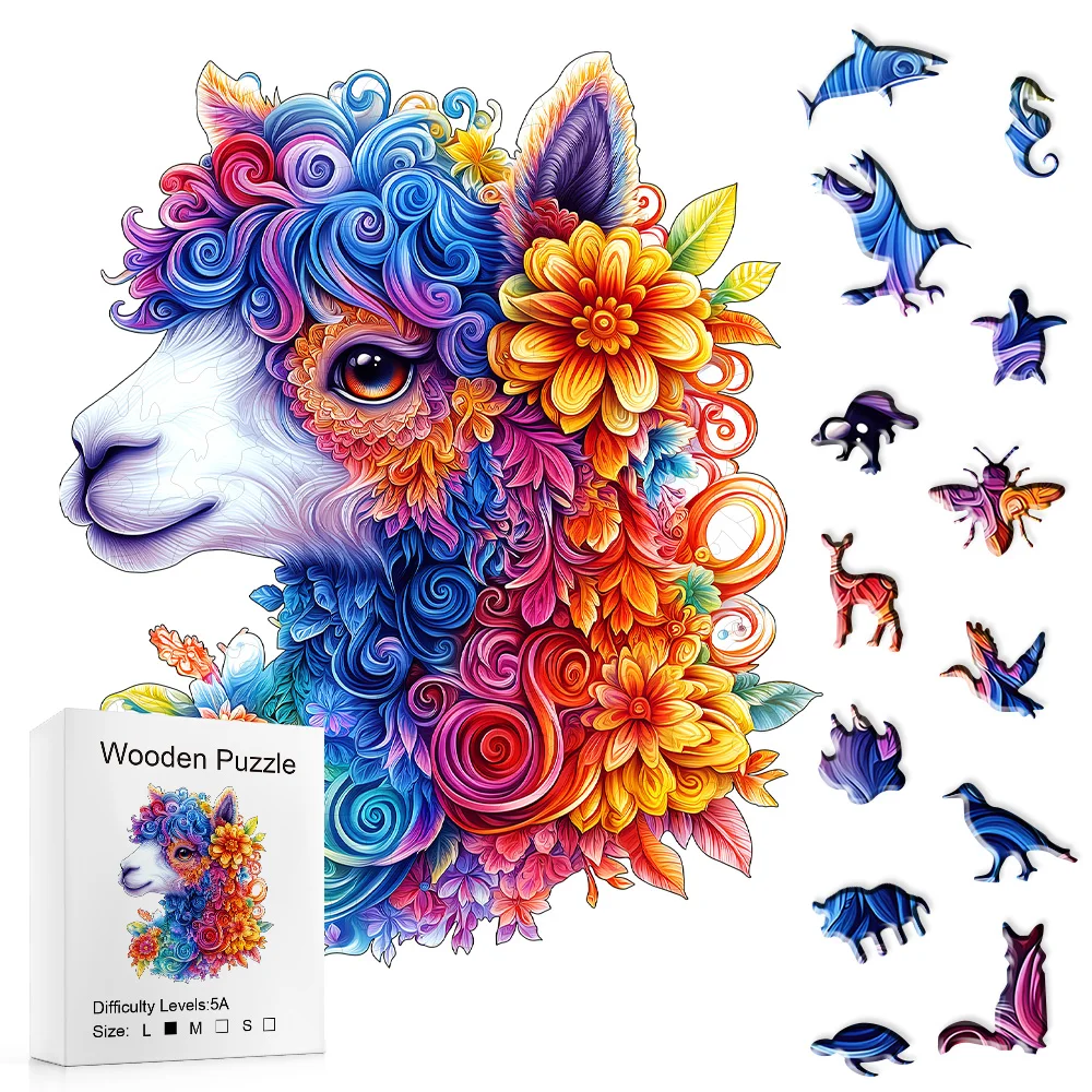 

Очаровательные деревянные игрушки-пазлы из альпаки | Семейные интерактивные мозговые игры и креативные декоративные коллекционные предметы