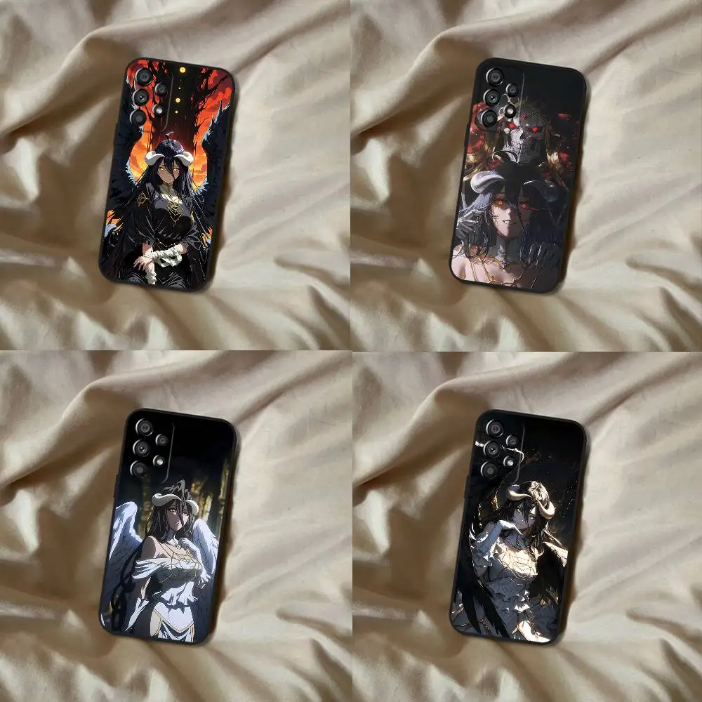 

A-Albedo O-OverlordS Samsung Galaxy Phone Case For A20,A21s,A22,A31,A32,A52,A53,A72,73,A80 Soft Black Cover