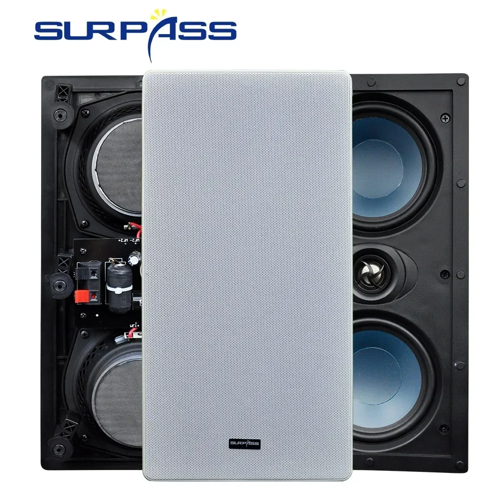 Rectangle PA  System Ceiling Speaker 8Ohm Coaxial In Ceiling Wall Speaker Passive Audio Sound Speakers for Home Store Gym pasiva