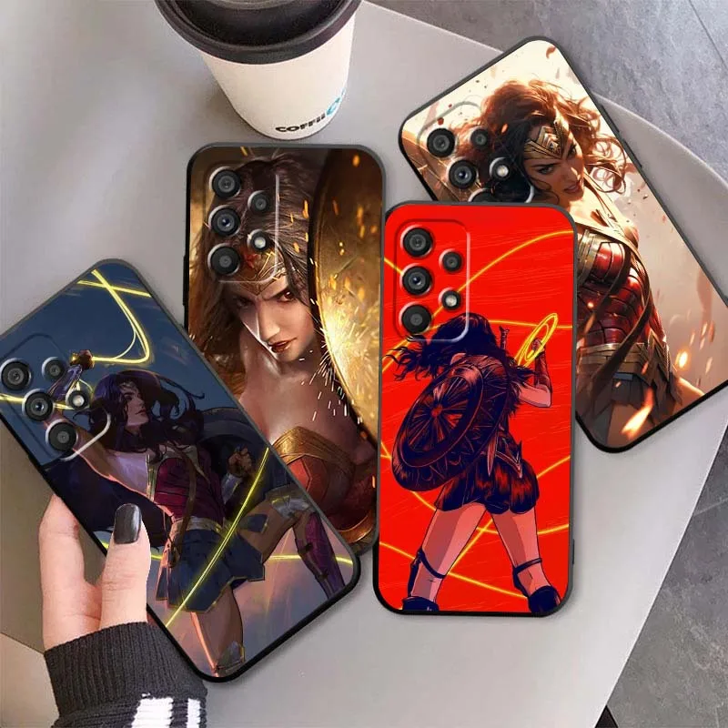 

Movie Wonders Womans Hero For Samsung A73 A72 A71 A55 A54 A53 A52 A51 A13 A22 A16 A15 A05s A14 A05 A06 5G Black Phone Case