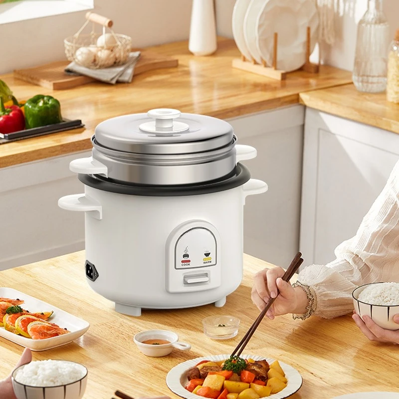 Rice cooker, small rice cooker with steamer basket, automatic warmth, detachable non-stick bowl rice cooker