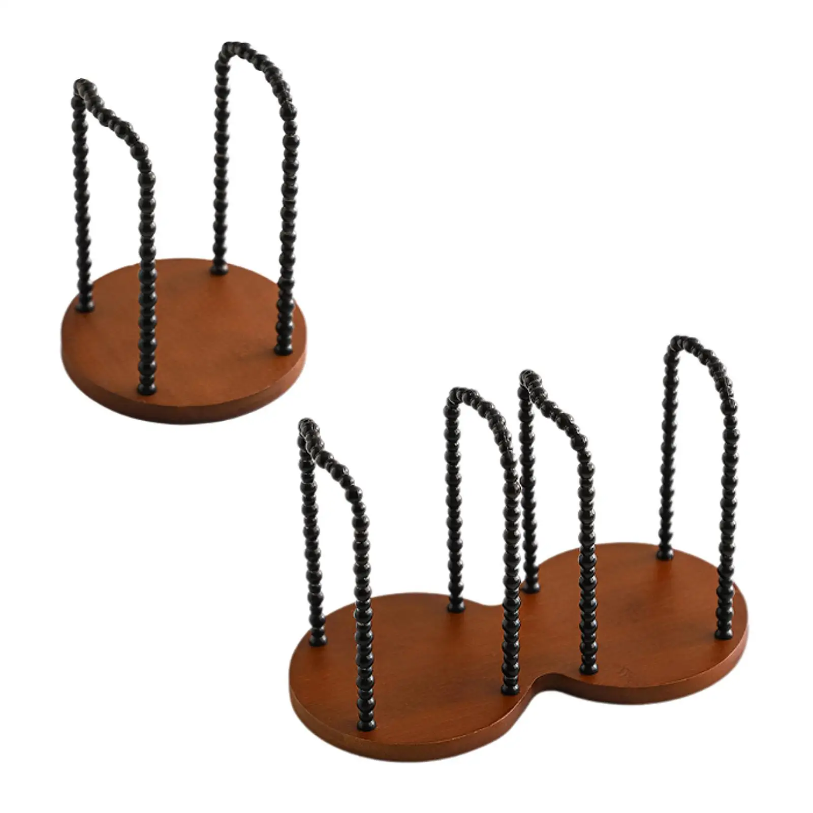 Wood Cup Stand Sturdy Stylish Organizer for Office Cafe Bar Coffee Shop