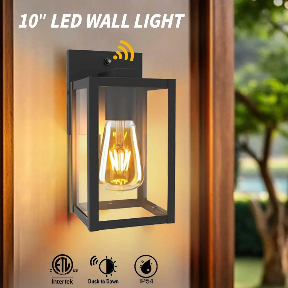 

E26/E27 Replaceable Bulb Outdoor Wall Light ETL Listed 120V Aluminum Weather Resistant Exterior Sconce for Porch