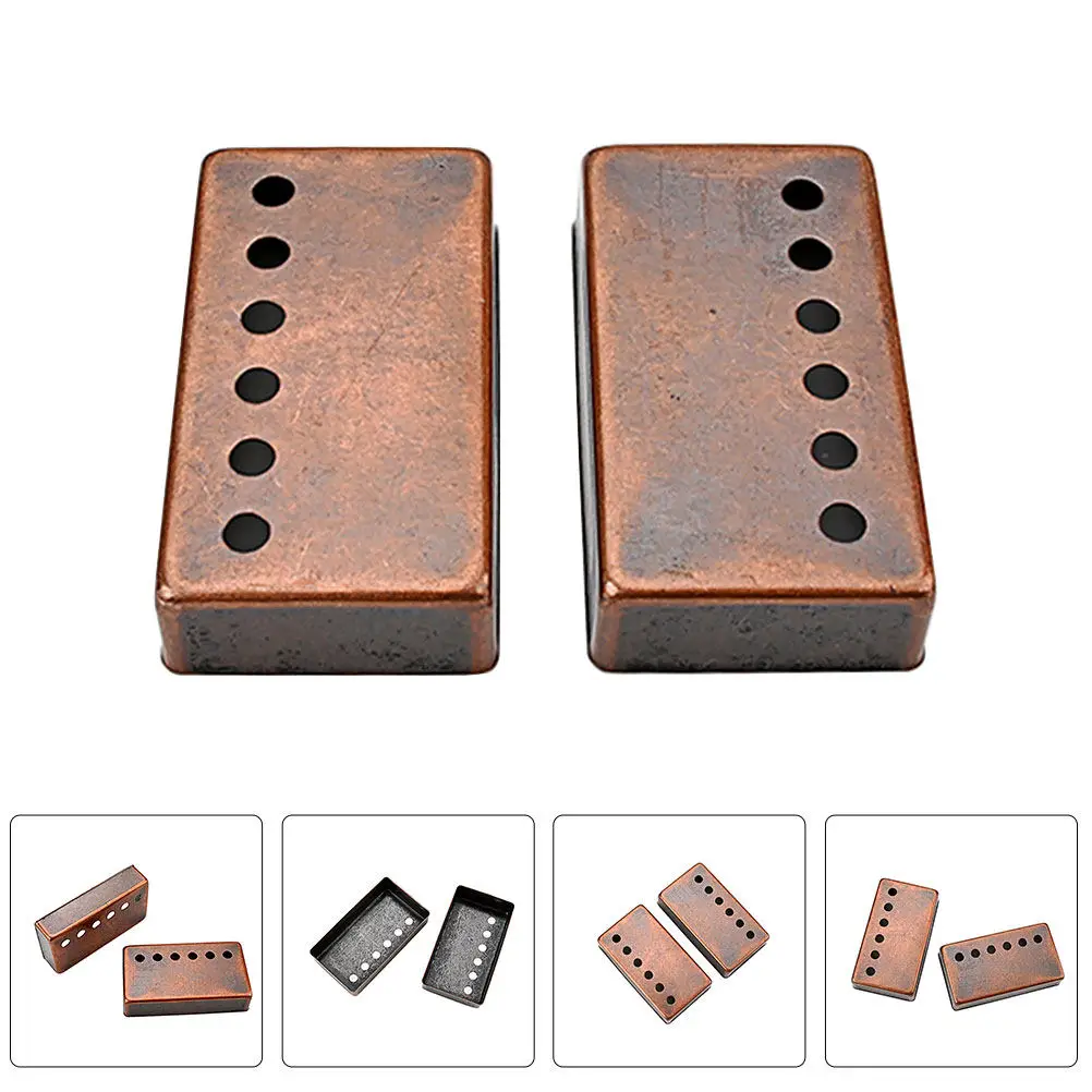 2Pcs Wearable Pickup Metal Cover - High Performance Guitar Pickup Protection Cover Smooth Surface Non-Slip Long Service Life