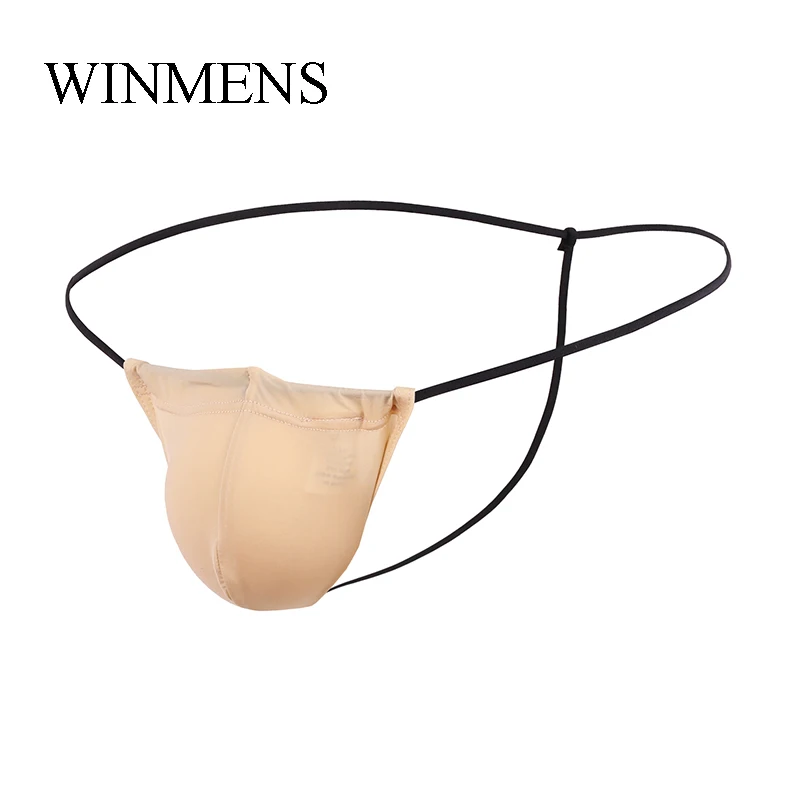 5 Pieces/Lot Adult Man Sexy Mini Thongs Ultra-thin Translucent Sissy Erotic Penis Pouch Backless Jockstraps Gay Funny G-Strings