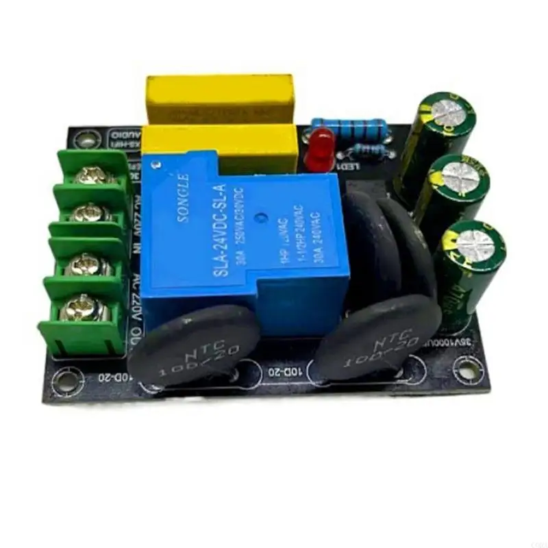 CORA HUSTER DUSCTION 30A 6600W مكبرات الصوت لوحة حماية يمنع بدء التشغيل AC100 250V EASY اثنين من المحطتين التثبيت