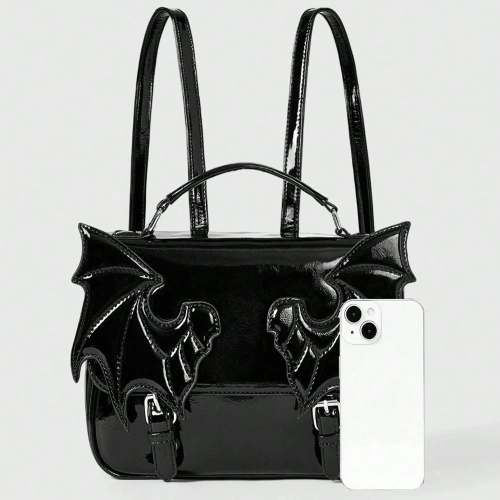 Sac à dos ailes de chauve-souris de Style gothique, sac à dos d'école, sacs Punk à la mode, paquet de ailes d'ange pour fille, petit diable