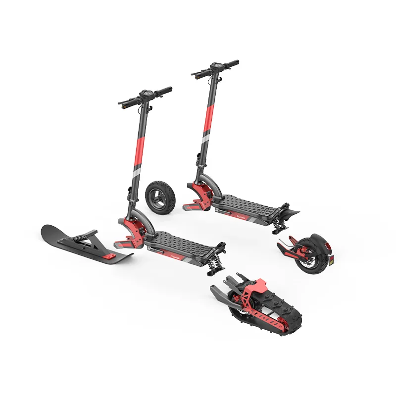 حار بيع عالية الأداء 48 فولت 20 أمبير 2000 واط قوة المحرك سكوتر الثلج الكهربائية لجميع التضاريس على الطرق الوعرة مجنزرة E سكوتر