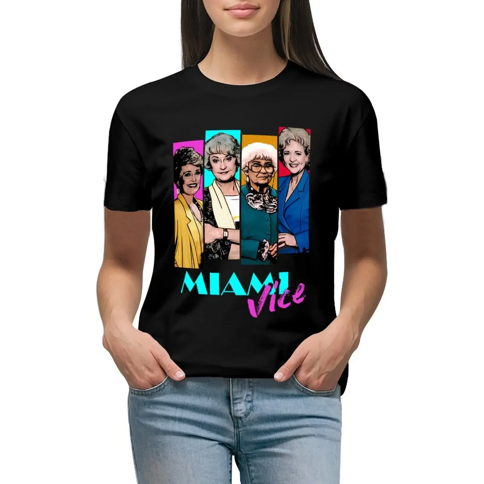 

Miami Vice T-Shirt customs heavyweights aesthetic clothes sublime Women's clothing