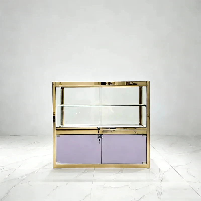 custom.Commercial Furniture Storage Display Cabinet Light Glass Smoke Display Cabinet Jewelry Showcase Displayfor Shop - view 6
