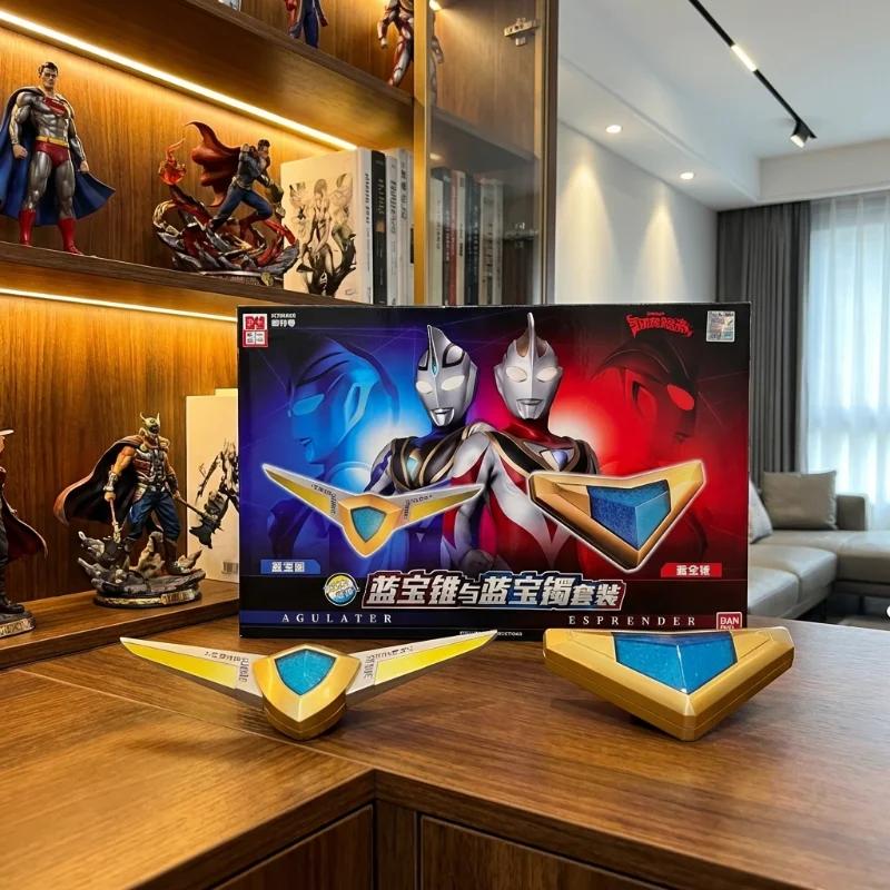 

Набор браслетов Bandai 53152 Ultraman Blue Treasure Cone, интерактивная игрушка для ролевых игр, подарок на день рождения для мальчиков, специальная ограниченная серия