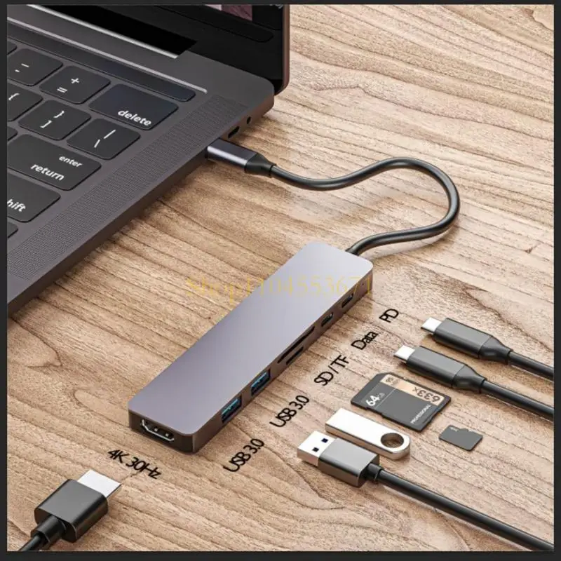 Best Seller Versatile USB C Hub Docking Station, PD100W Power Delivery 4K Port 2xUSB3.0